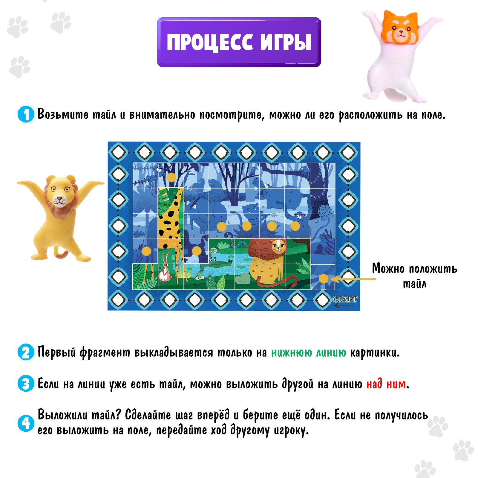 Настольная игра Лас Играс KIDS Зверобанда - фото 3