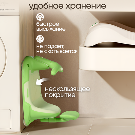 Стульчик для купания детский Solmax на присосках для ванны &Kids с заводной игрушкой