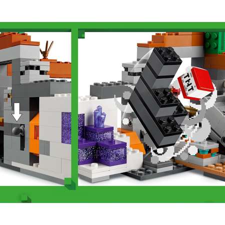 Конструктор LEGO Minecraft Шахта Бесплодных земель блочный
