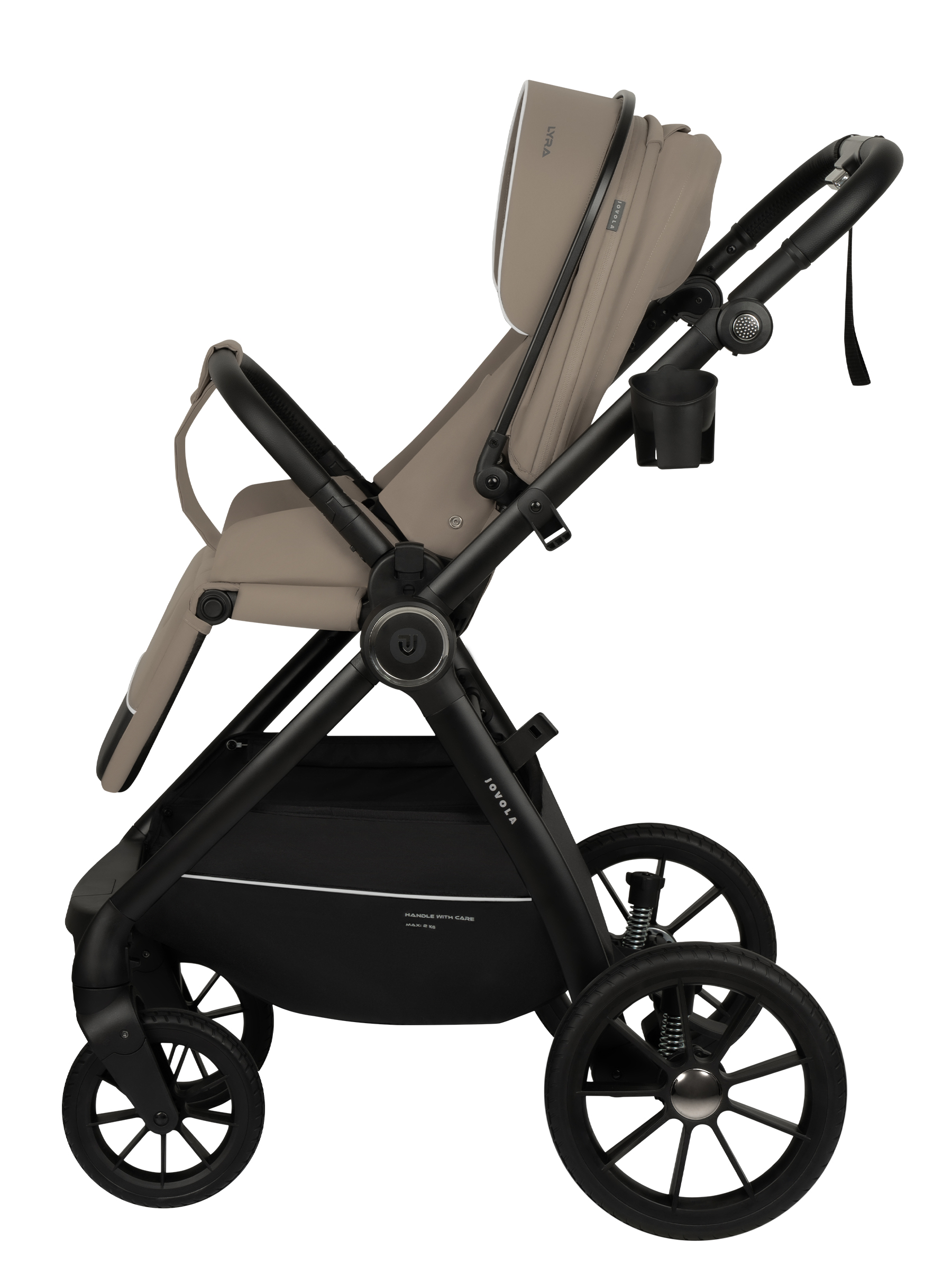 Коляска прогулочная JOVOLA LYRA бежевый - фото 21