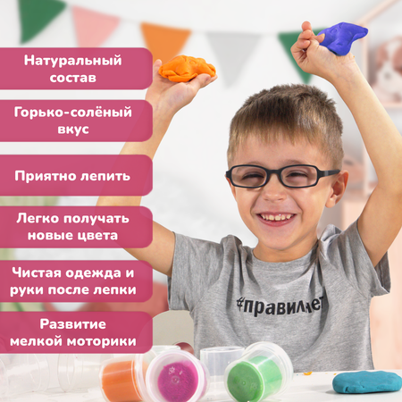 Тесто-пластилин LORI(колорит) 17 цв.