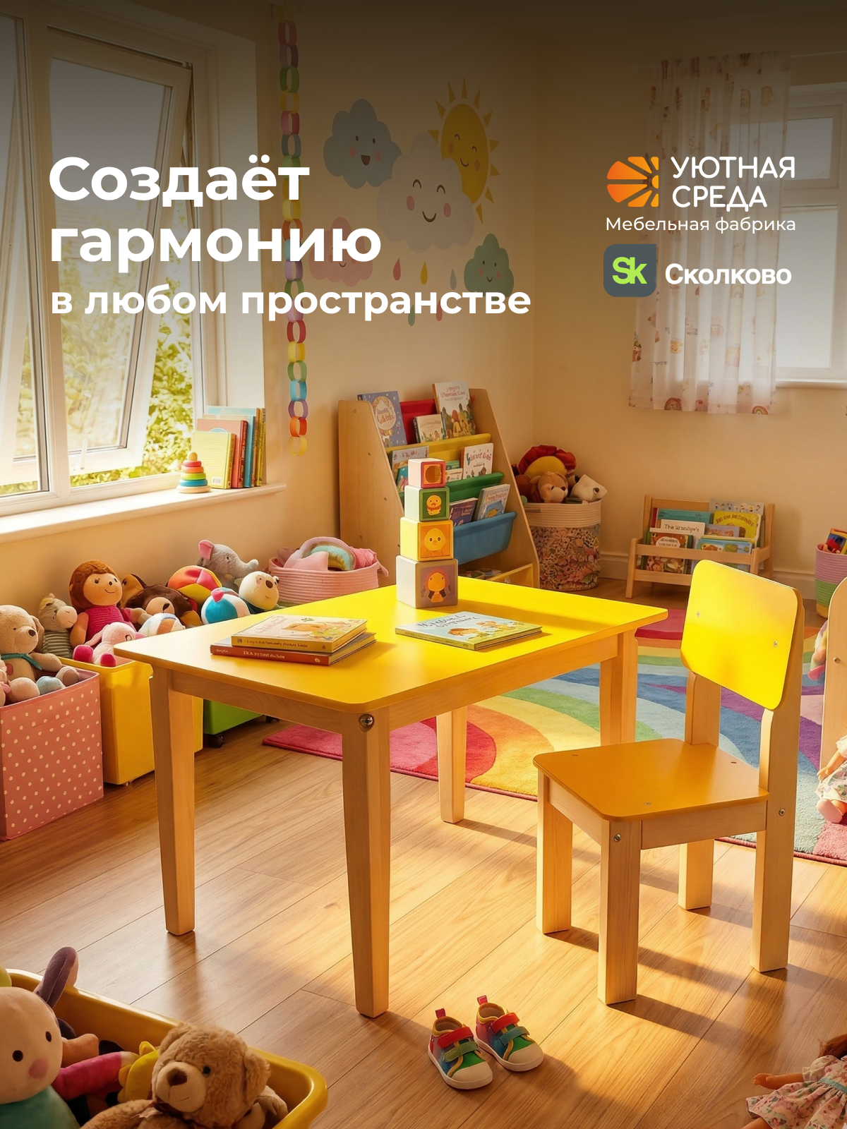Комплект мебели Уютная среда нераскладной (стол, стул) - фото 22