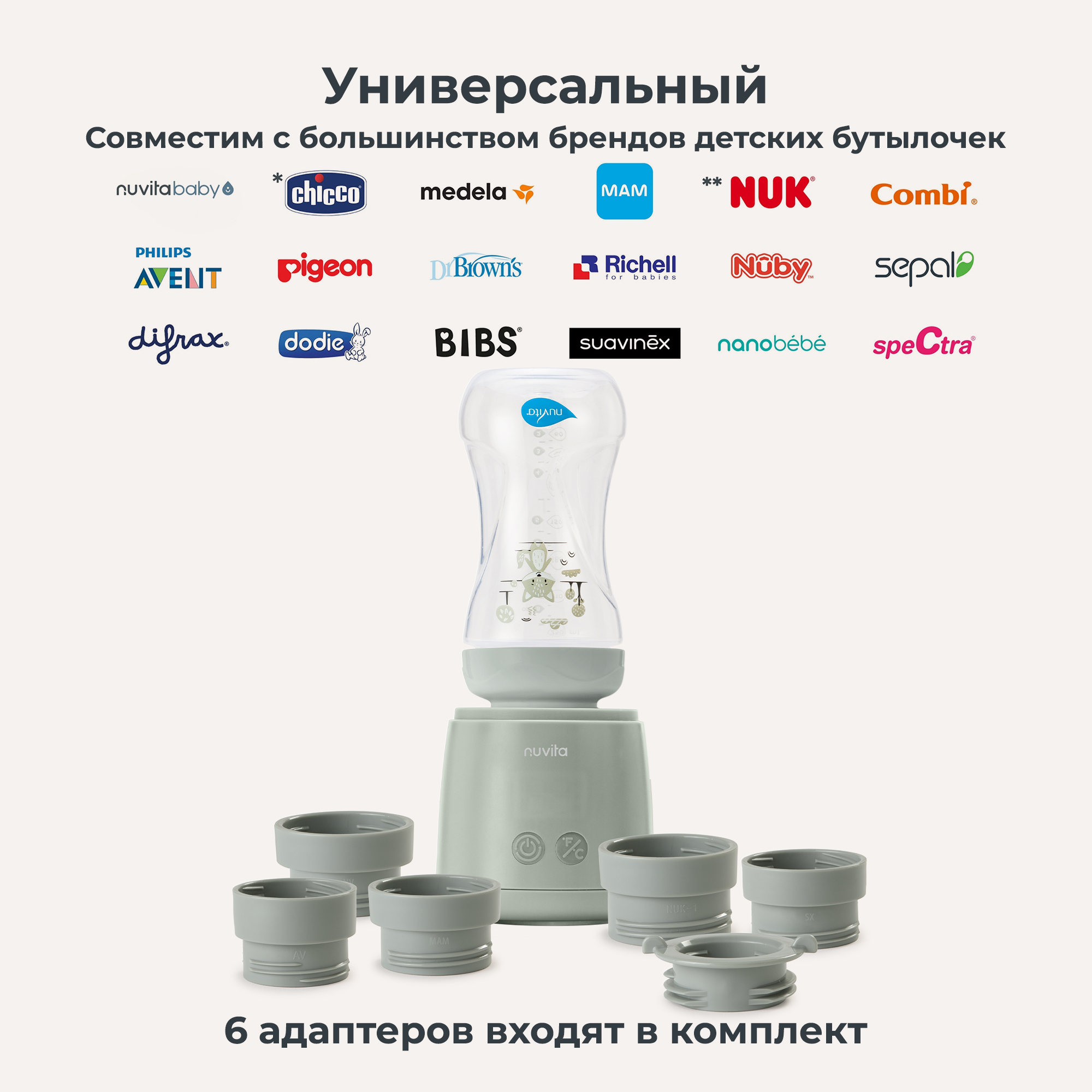 Подогреватель Nuvita Mix70 с миксером, портативный автомобильный - фото 4