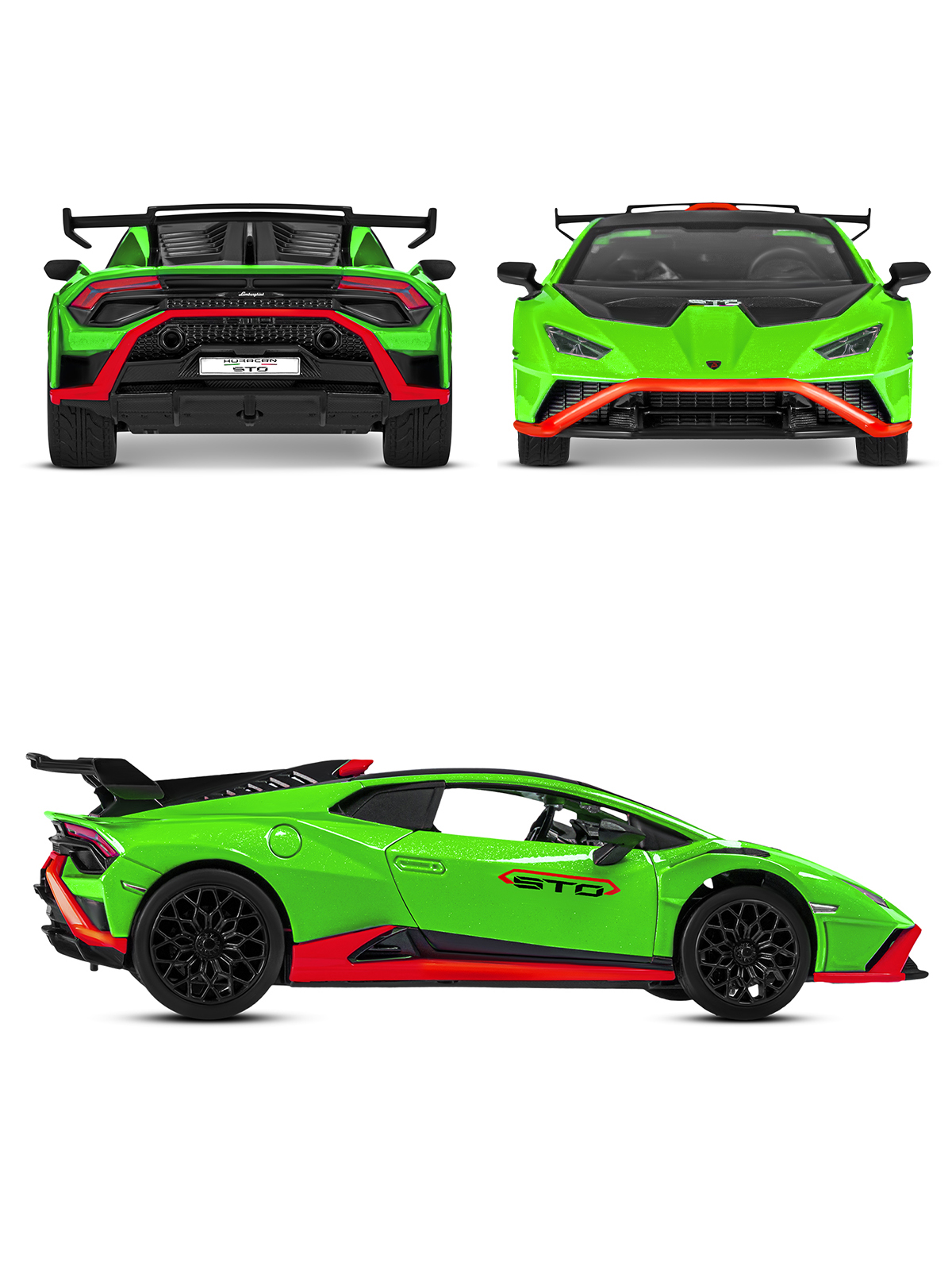 Автомобиль АВТОпанорама Lamborghini Huracan STO 1:32 JB1251659 - фото 8