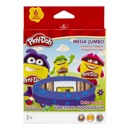 Карандаши цветные Kinderline 6 шт.