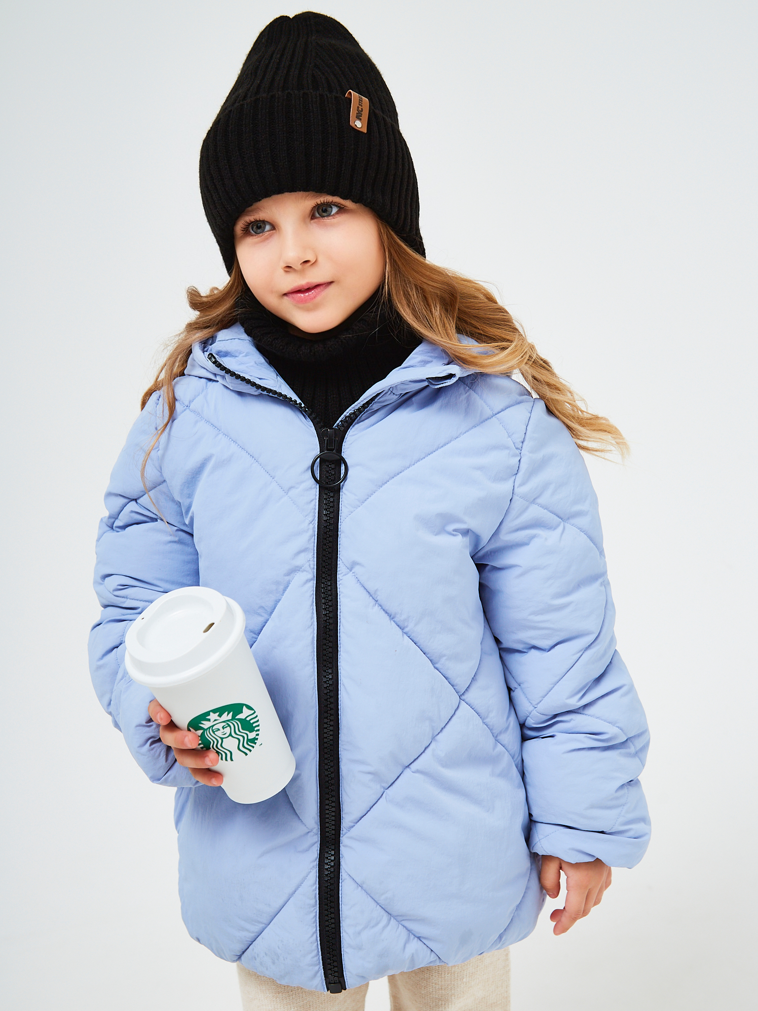 Шапка и снуд NYCkids NYC-H-53-poloski-blackG - фото 13