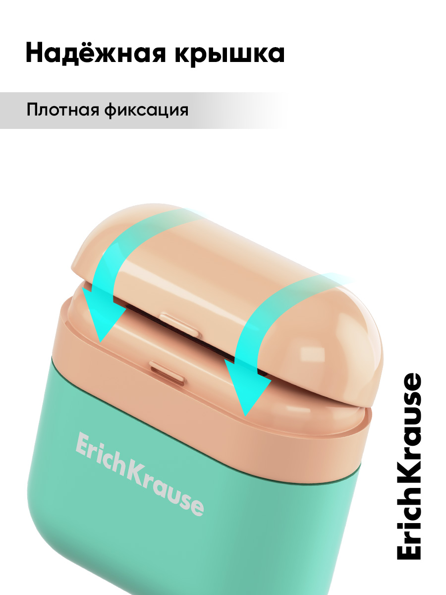 Точилка ErichKrause Кейс Дуо пастель 1 шт. - фото 5