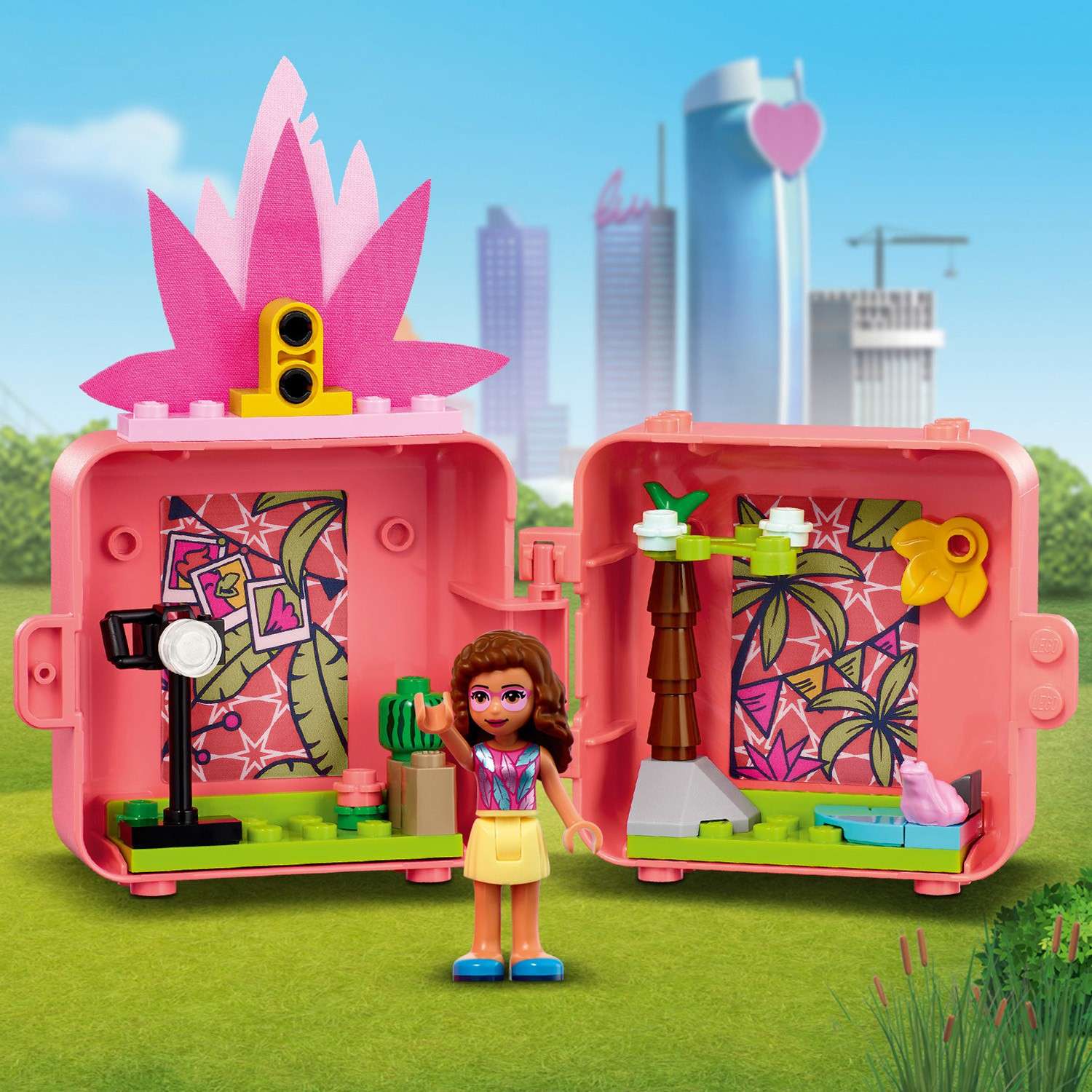 Конструктор LEGO Friends Кьюб Оливии с фламинго блочный - фото 4