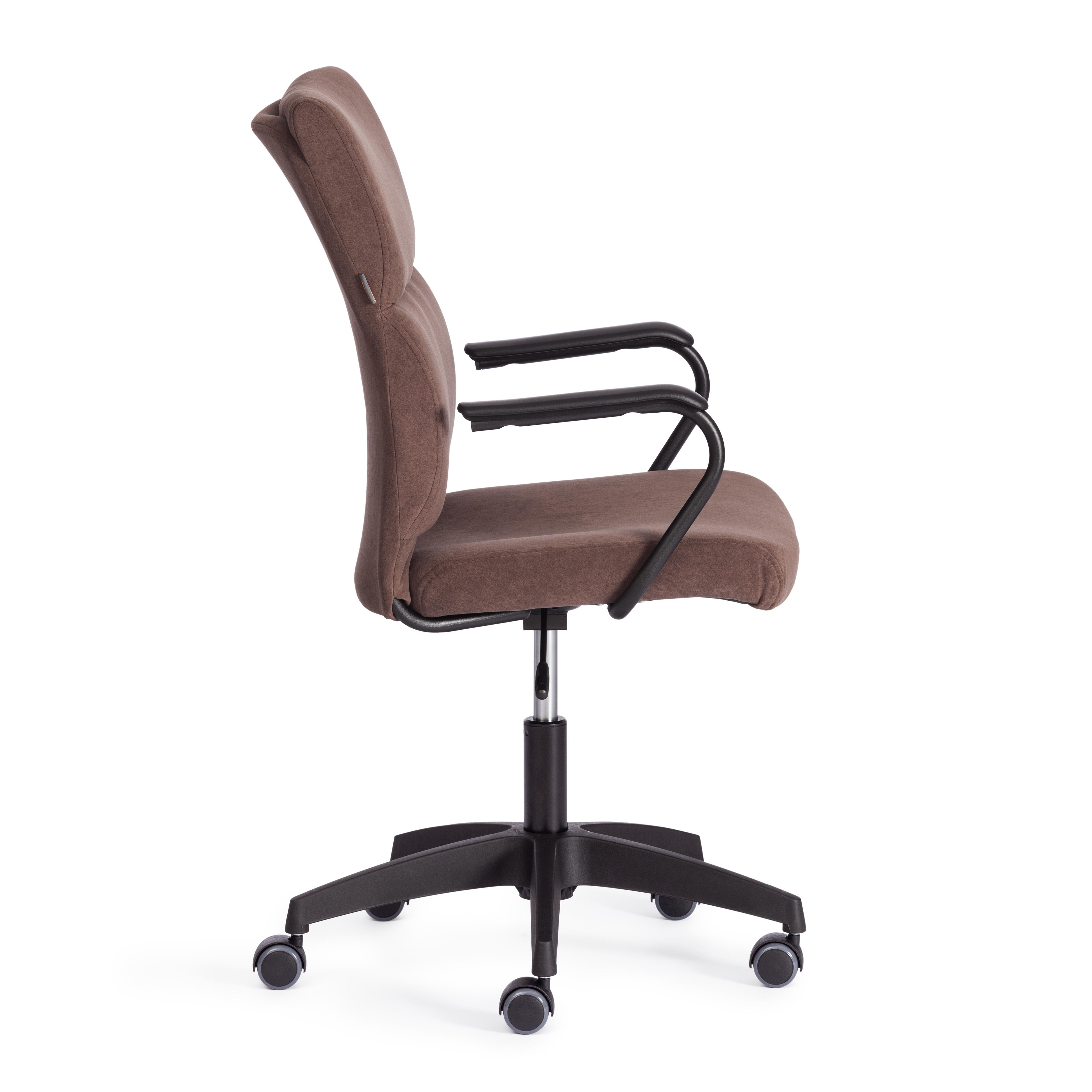 Компьютерное кресло TETCHAIR флок коричневый - фото 3