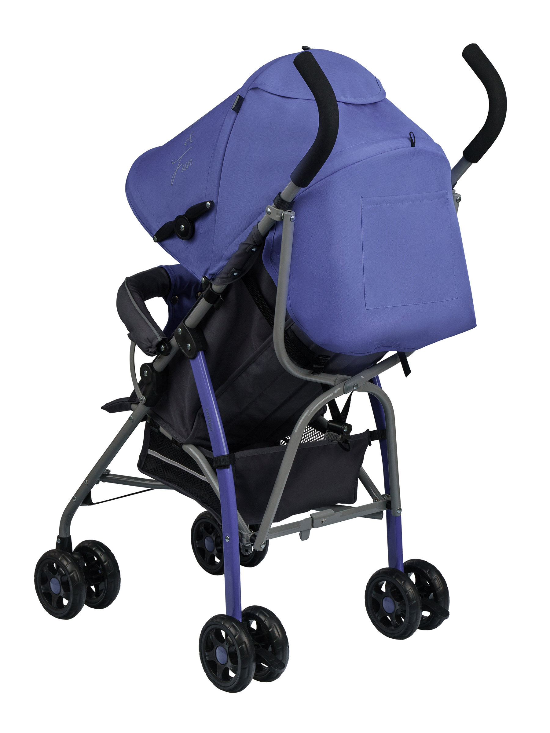 Коляска прогулочная Indigo Bono синий - фото 11