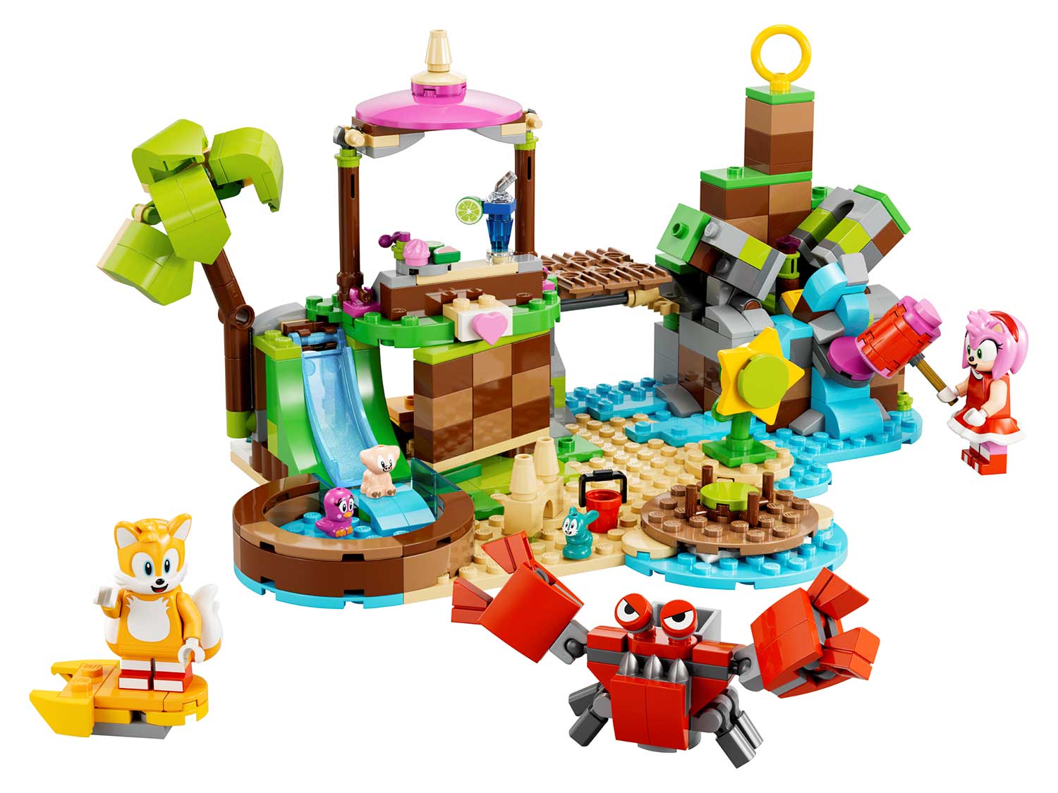 Конструктор LEGO Sonic the Hedgehog Остров спасения животных Эми блочный - фото 3