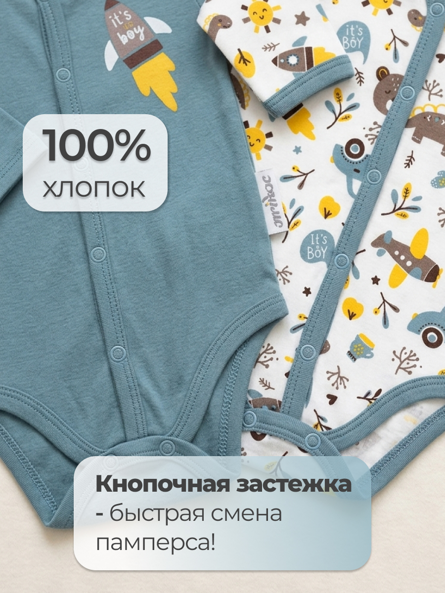 Боди 2 шт Эскимо 23-7213 - фото 2