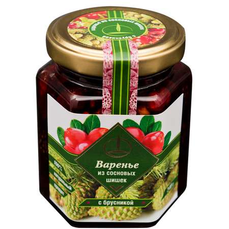 Варенье Емельяновская Биофабрика из Сосновой Шишки с брусникой 240 г