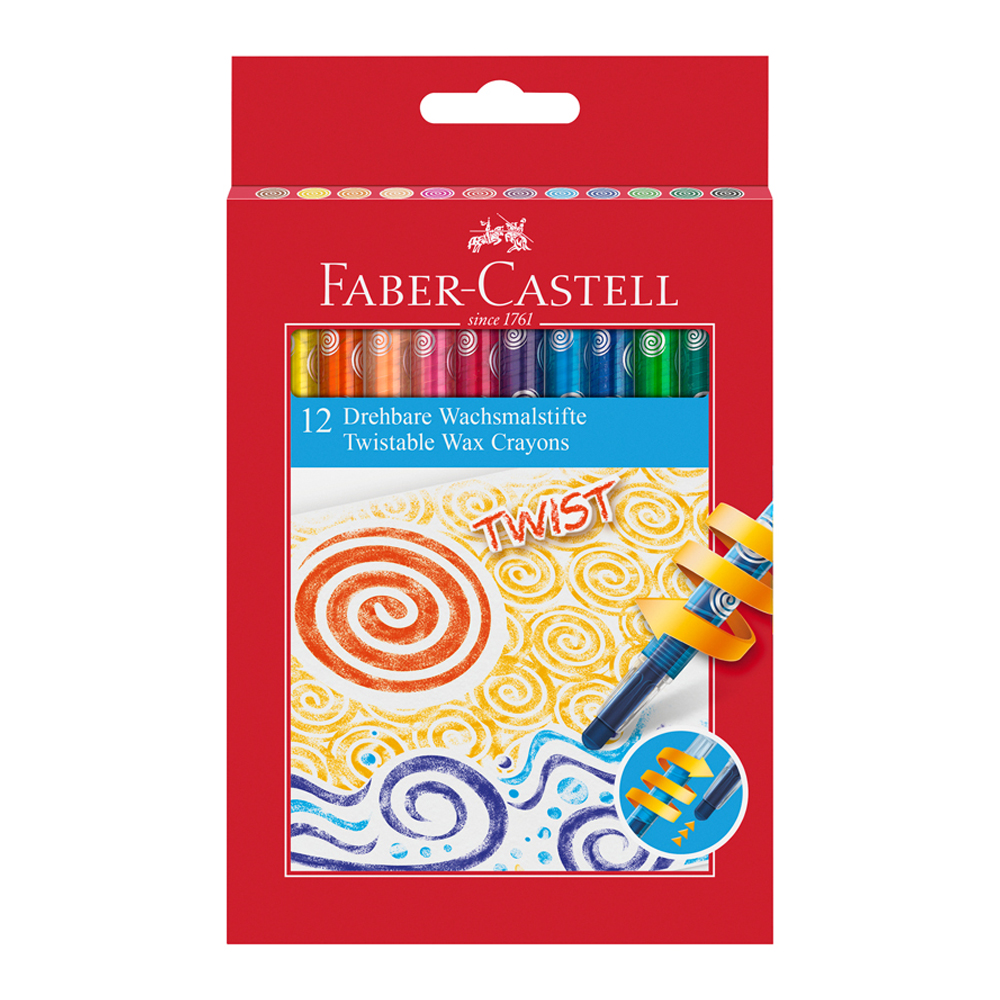 Восковые мелки Faber Castell 12 шт. - фото 1