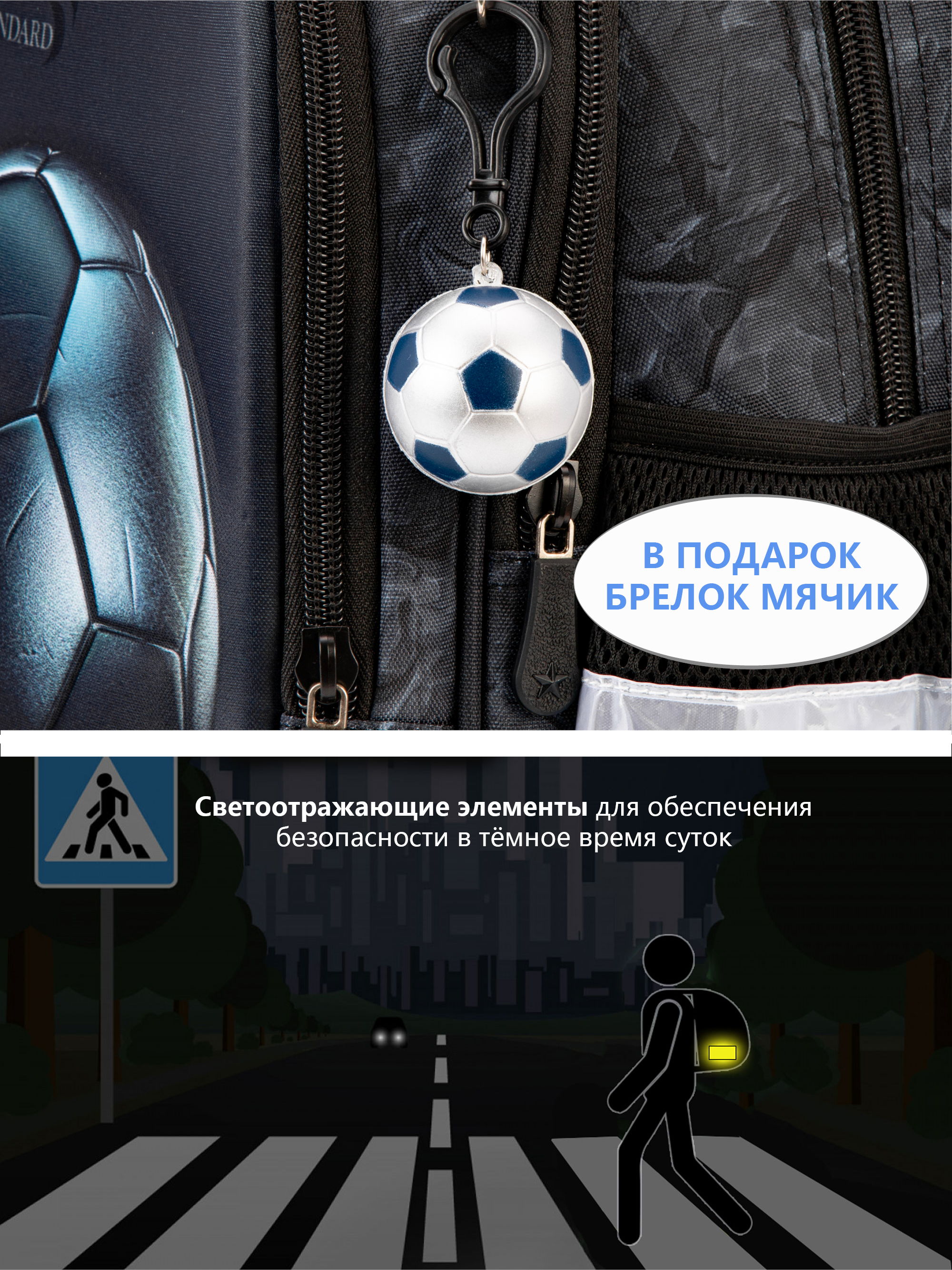 Рюкзак School Standard первокласснику набор 4 в 1 - фото 14