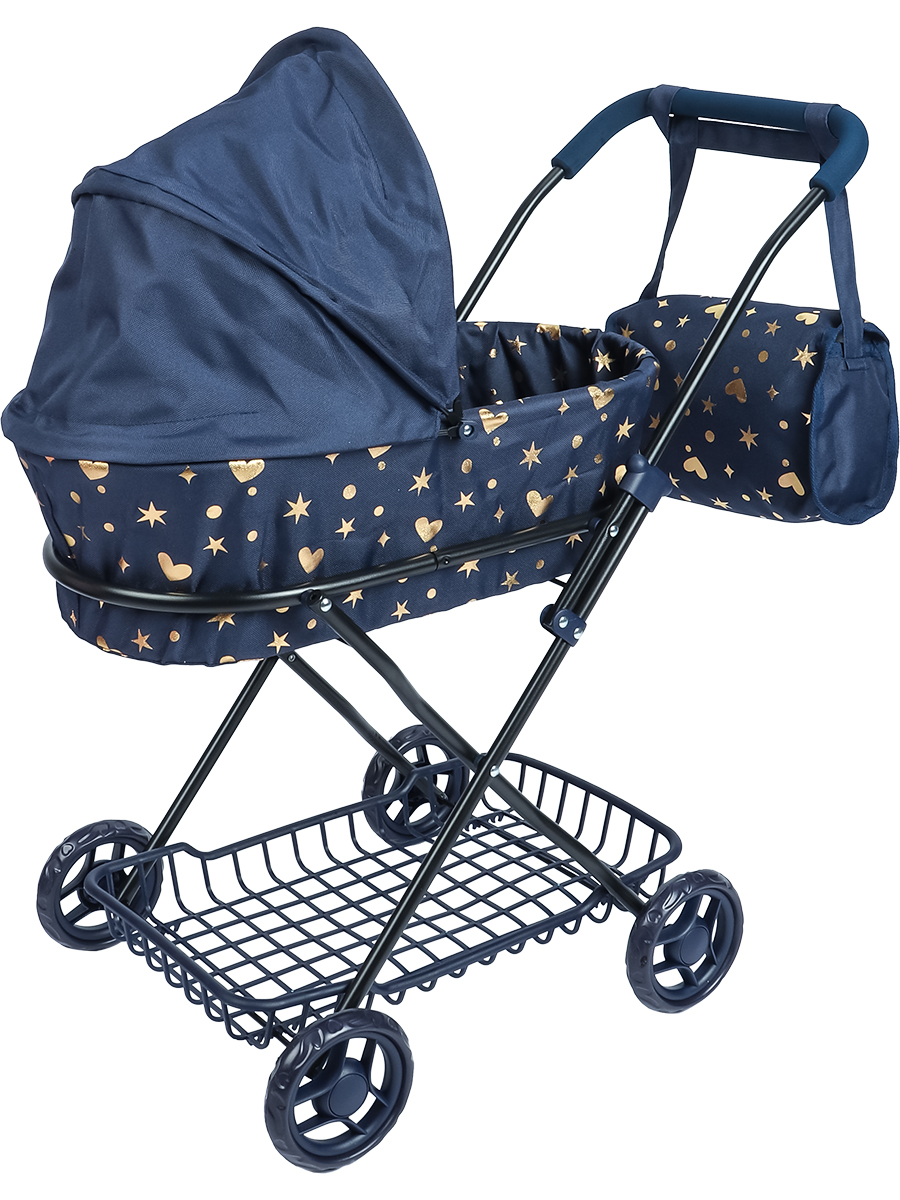 Коляска-люлька для кукол Рыжий кот 9325-BS - фото 2