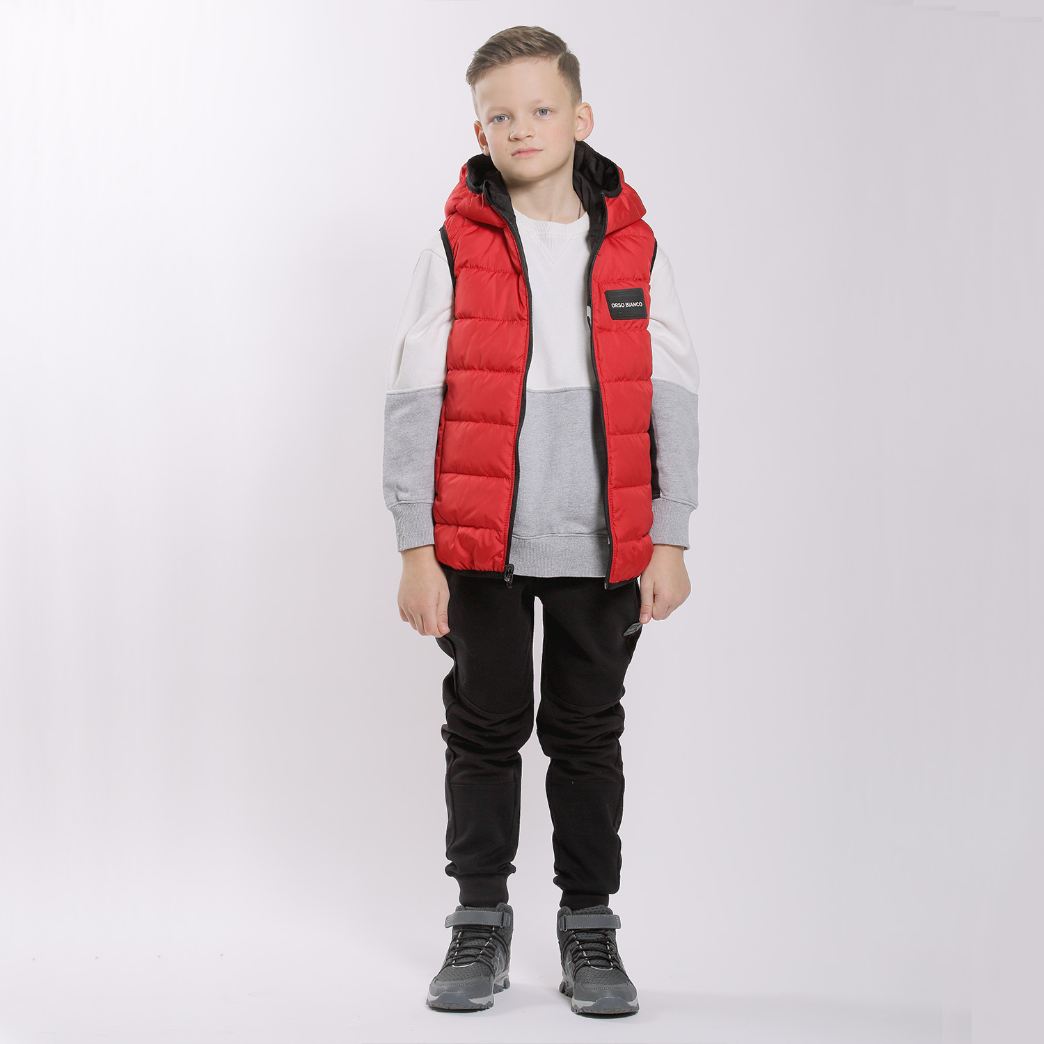 Жилет двусторонний Orso Bianco OB31035-12_красный/черный - фото 6
