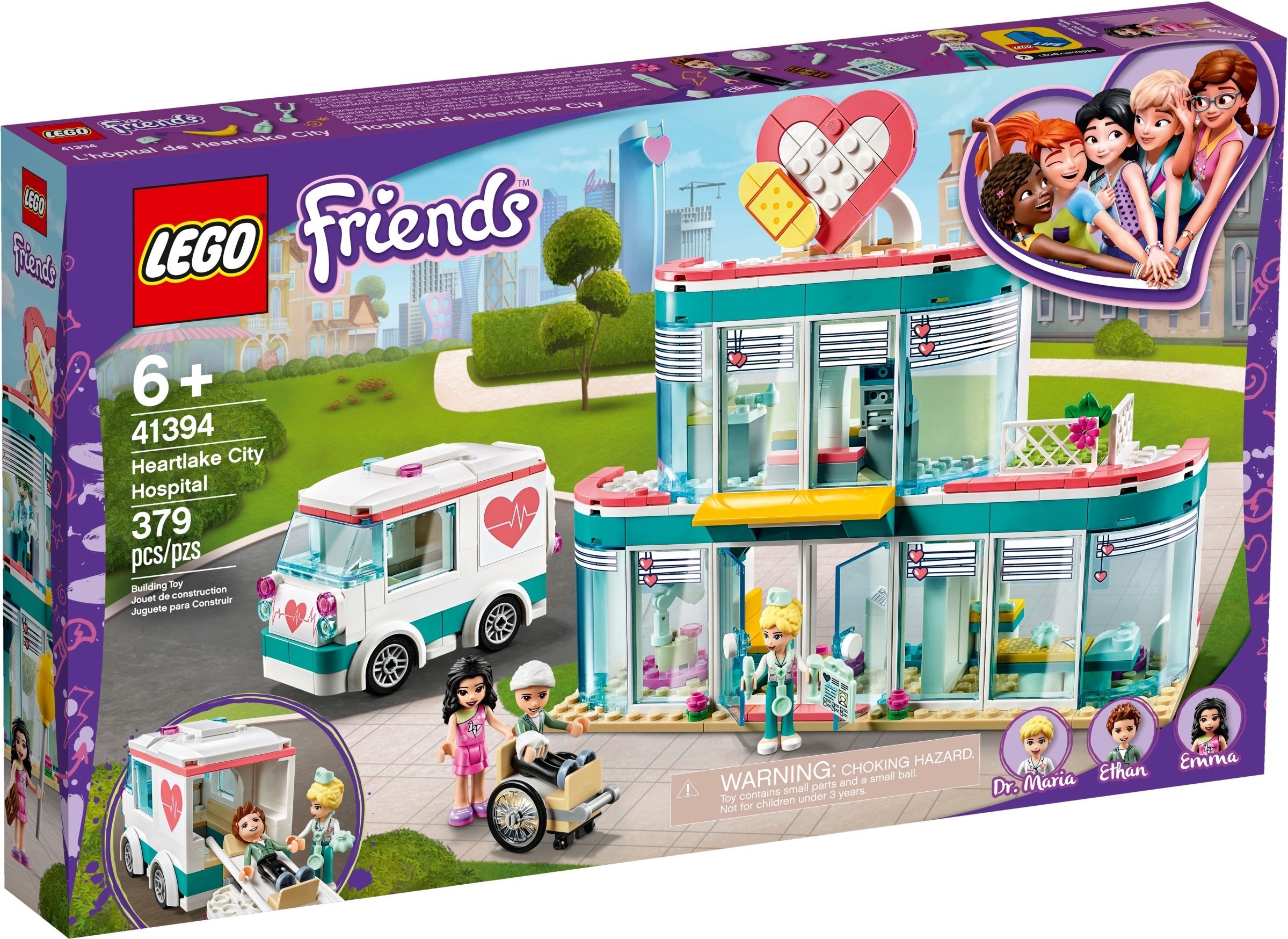 Изображение товара Конструктор LEGO Friends Больница Хартлейк City 41394 444 деталей Изображение товара Конструктор LEGO Friends Больница Хартлейк City 41394 444 деталей