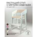 Стульчик для кормления Klikkin с мягким сиденьем белый