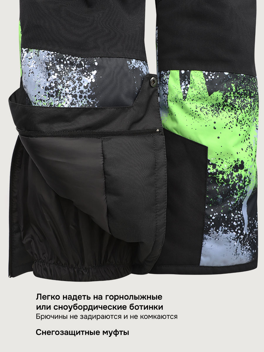 Комбинезон NIKASTYLE 8з1525 салат/черный - фото 11