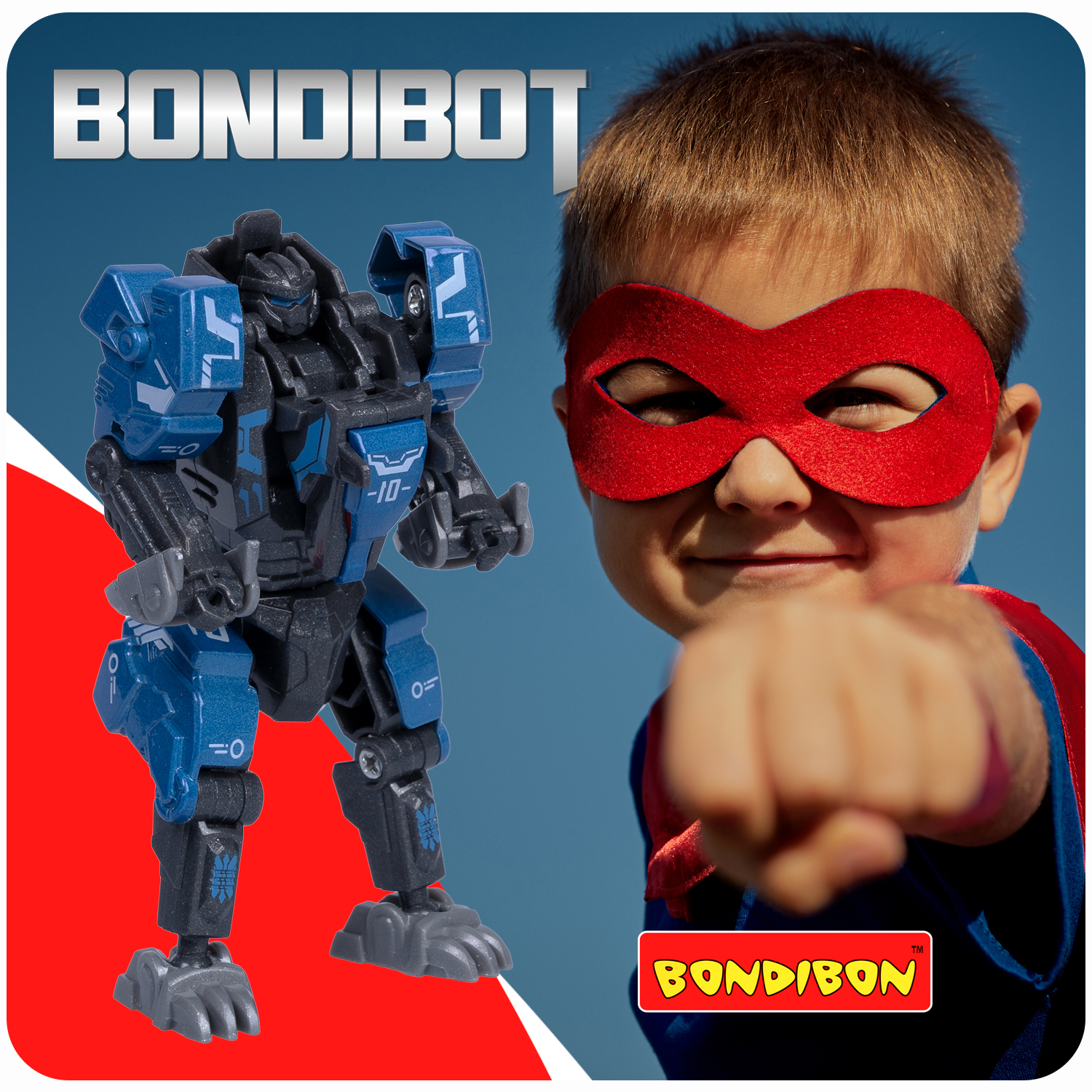Фигурка Bondibon трансформер Робот Волк 2 в1 - фото 11