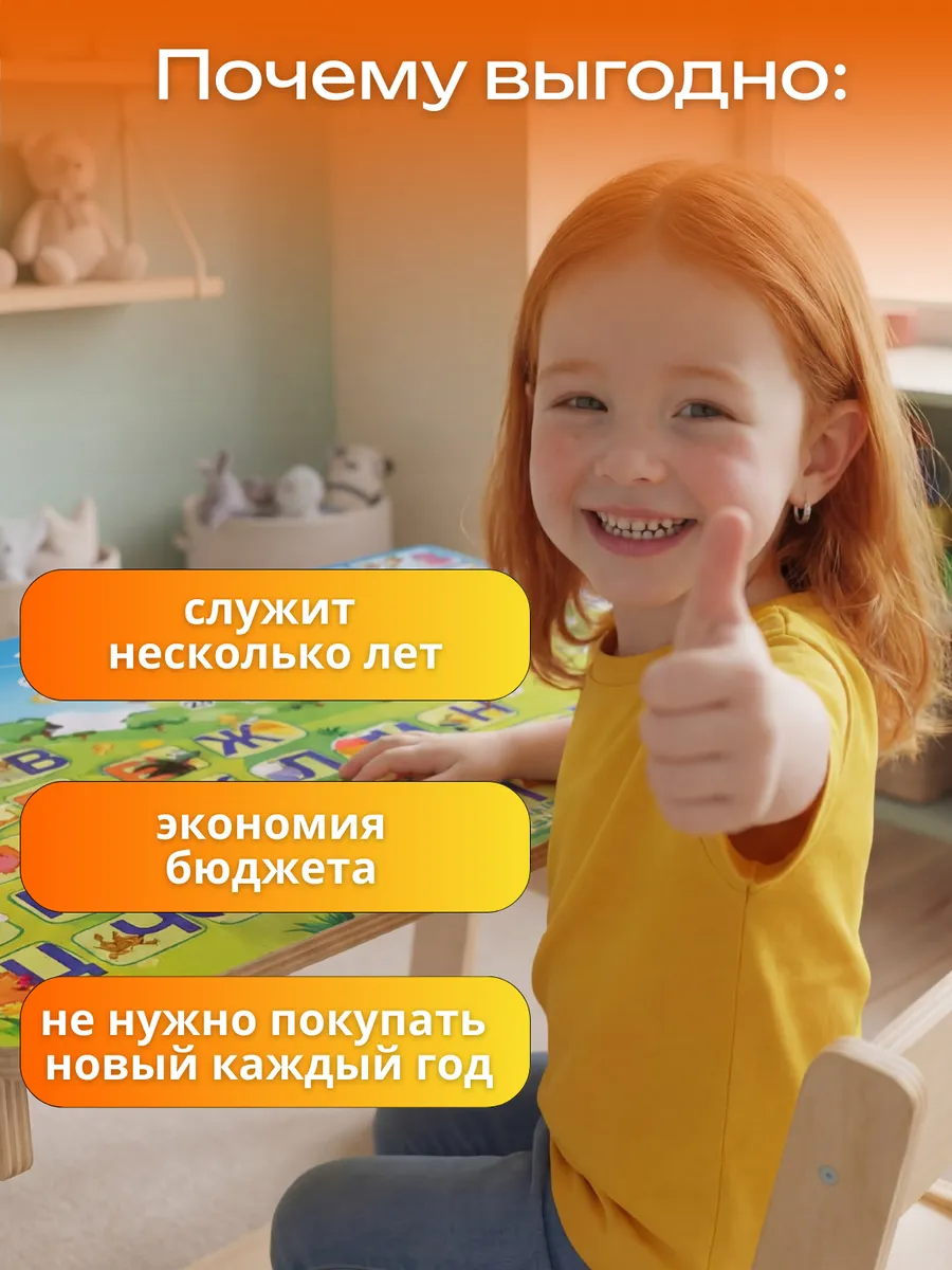Комплект мебели Di toys Алфавит (стол, стул) - фото 8