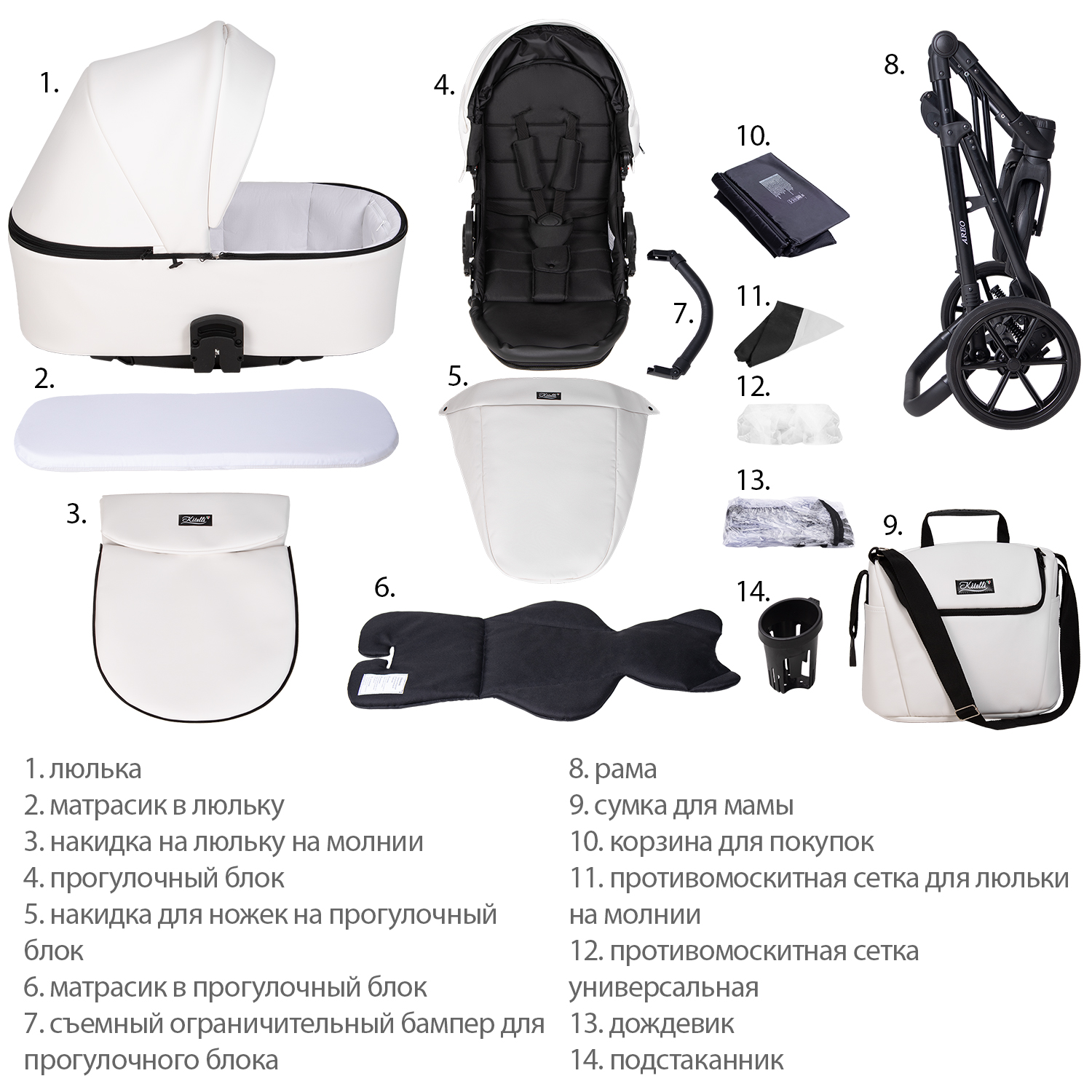 Коляска 2 в 1 Kitelli Areo PRO - фото 11