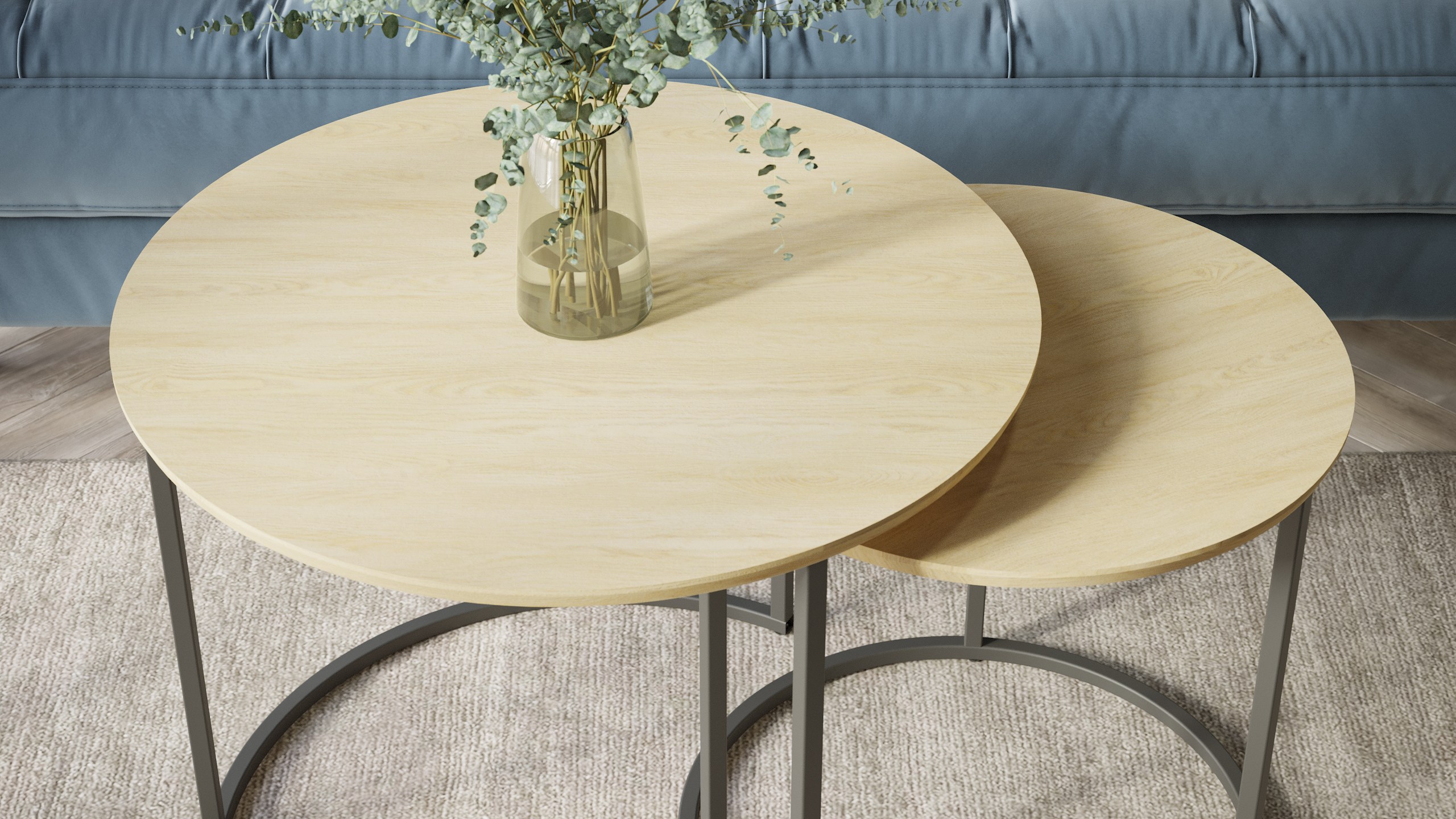 Стол журнальный КАЛИФОРНИЯ МЕБЕЛЬ Лесли Дуб янтарный Черный - фото 6