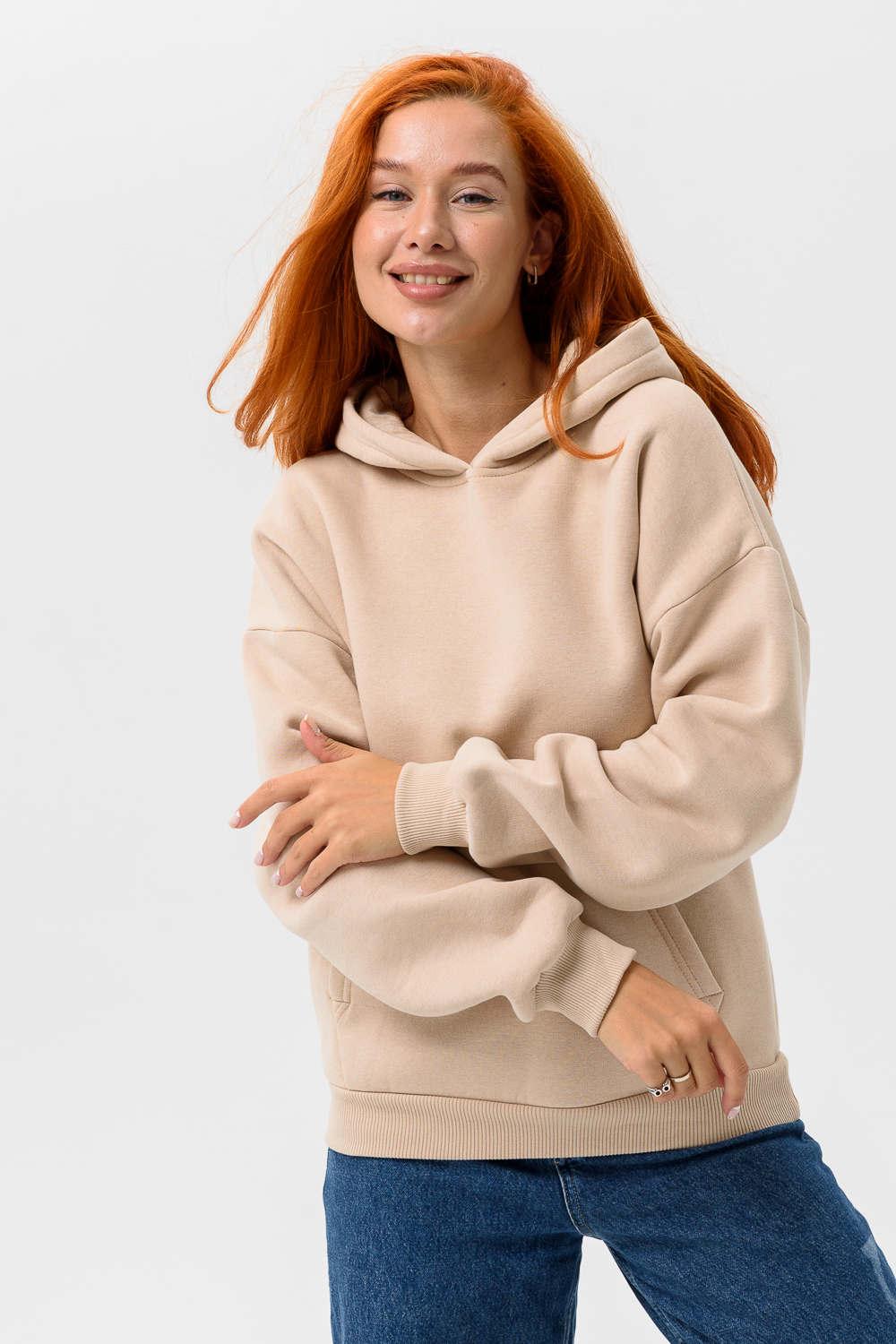 Худи Натали Суслова 14428 бежевый - фото 8