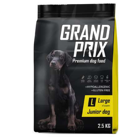 Корм для щенков Grand Prix Large Junior курица 2.5кг