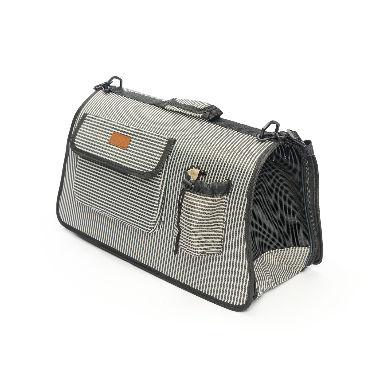 Сумка-переноска для животных Не один дома Holiday black 50*30*24см - фото 2