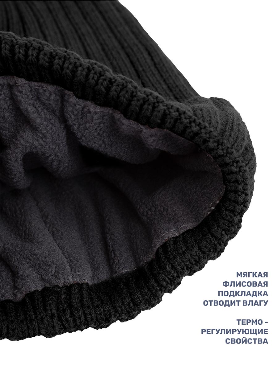 Комплект шапка и снуд NIKASTYLE 12з16424 черный - фото 6