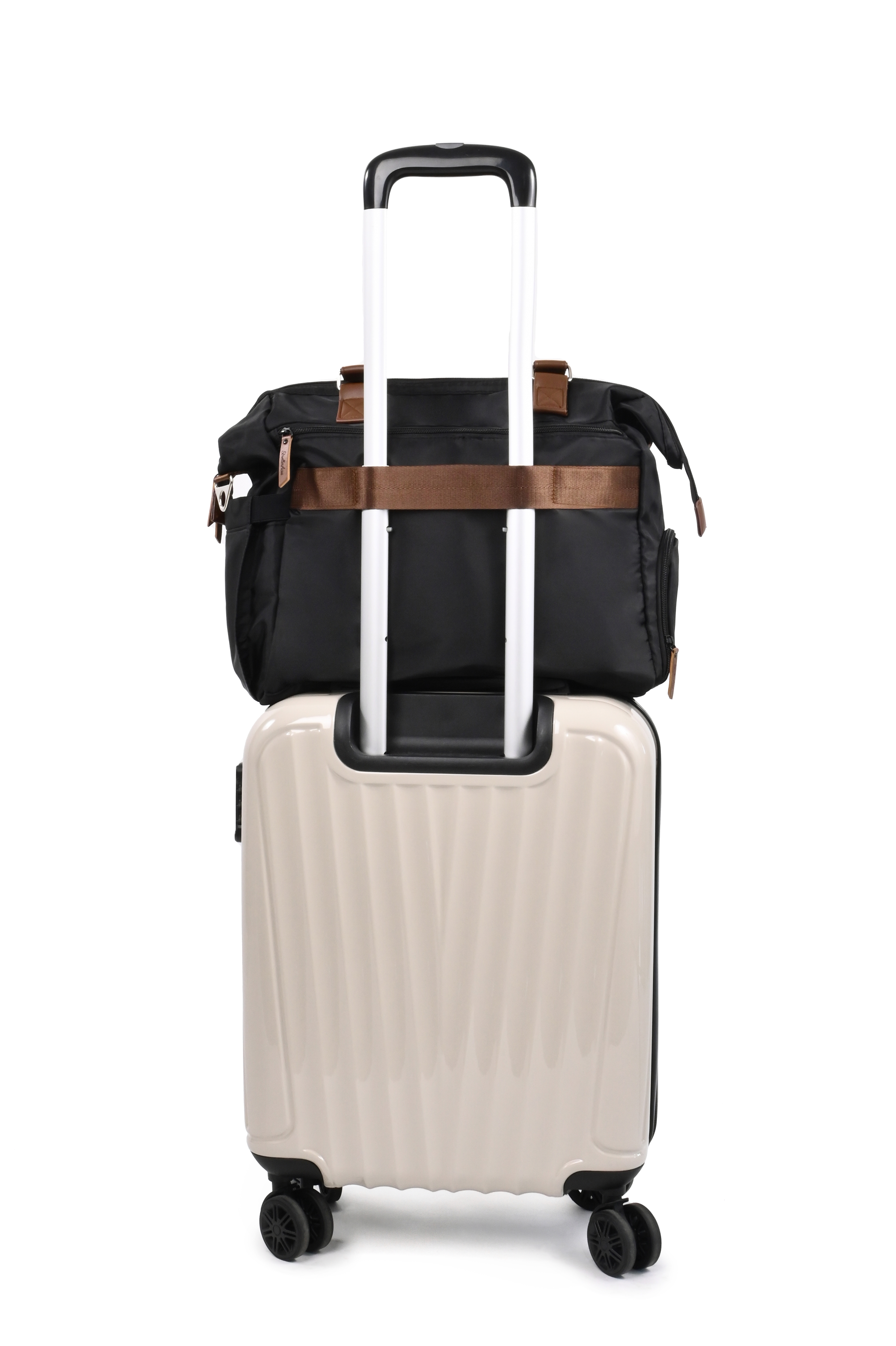 Сумка на ручку коляски StrollerAcss Сумка для мамы и малыша SA1/Черный - фото 7