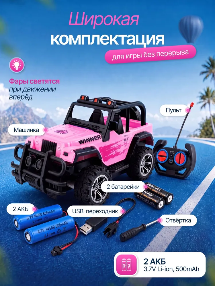 Автомобиль РУ NEEDCARS Джип 1:18 - фото 4