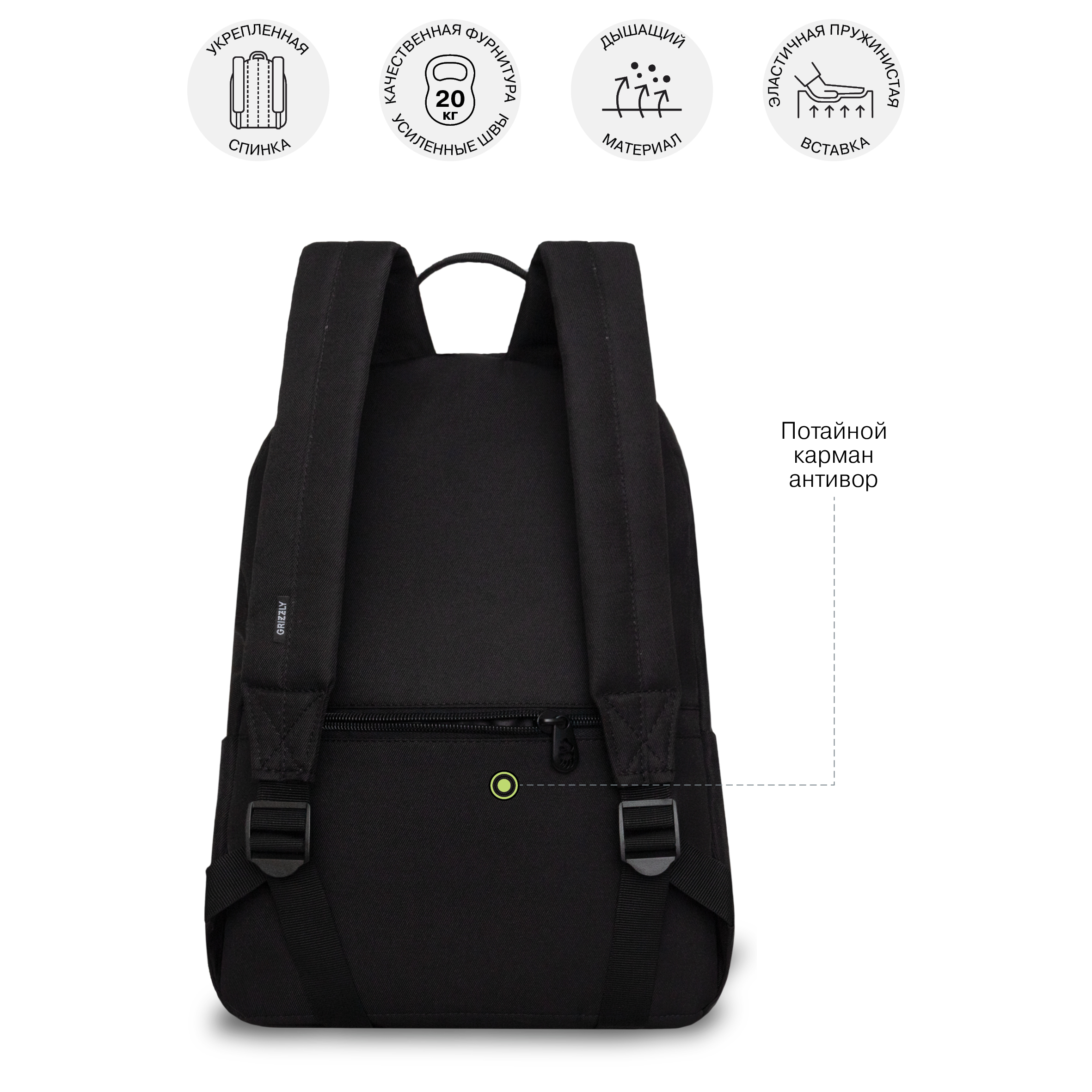 Рюкзак Grizzly для девочки - фото 10