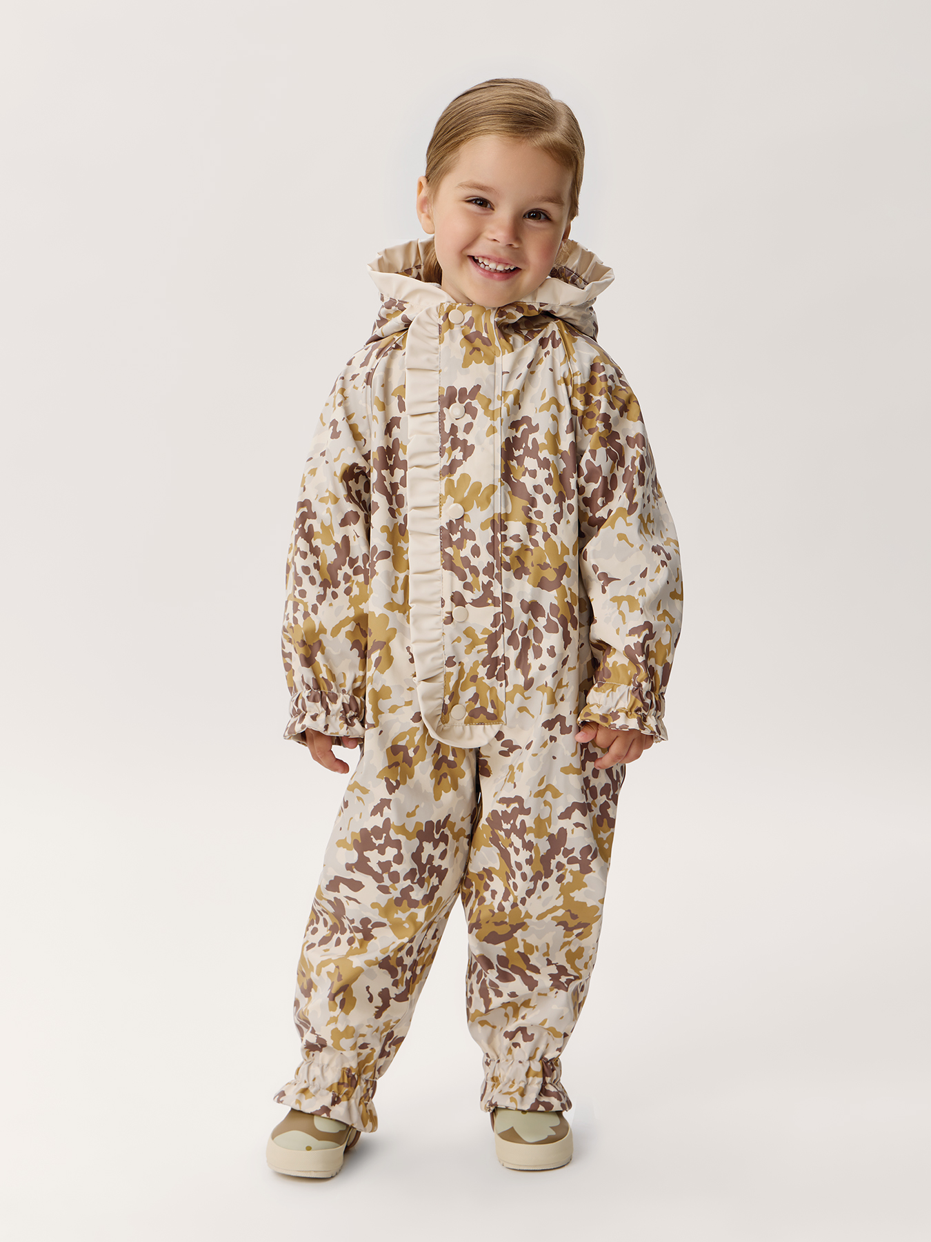 Комбинезон-дождевик Happy Baby 88580-1_beige(camouflage) - фото 1