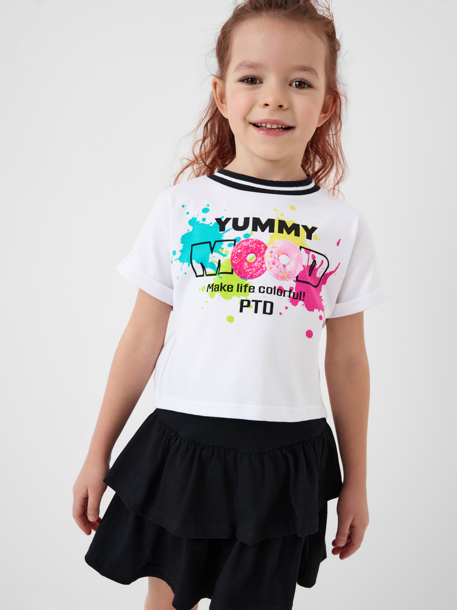 Футболка и юбка-шорты PlayToday 12622248 - фото 1