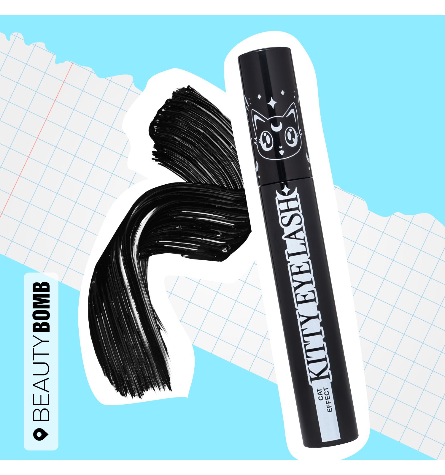 Тушь для ресниц Beauty Bomb Mascara Kitty Eye Lash тон 01 черная 9мл - фото 7