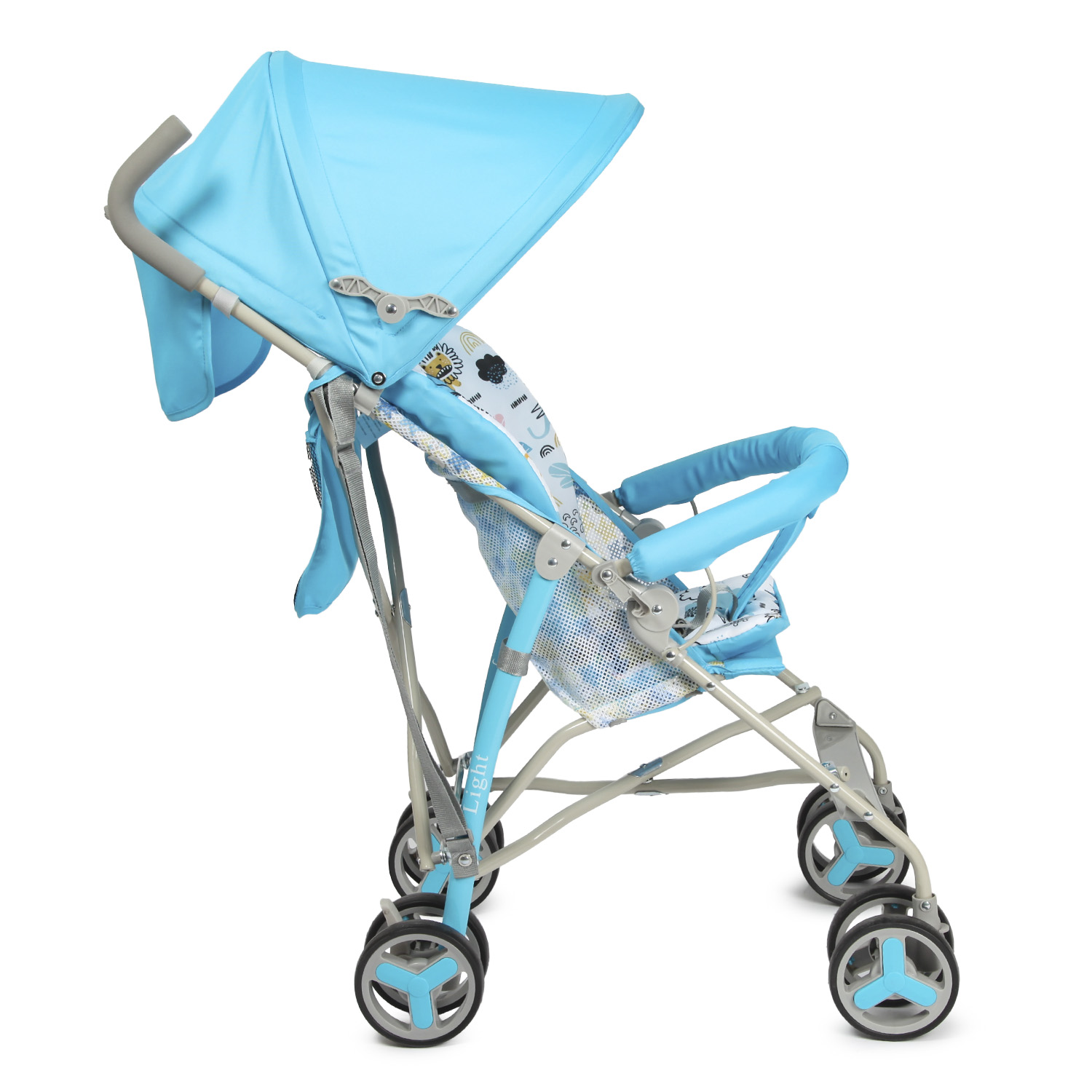 Коляска прогулочная BabyGo Light New голубой - фото 5