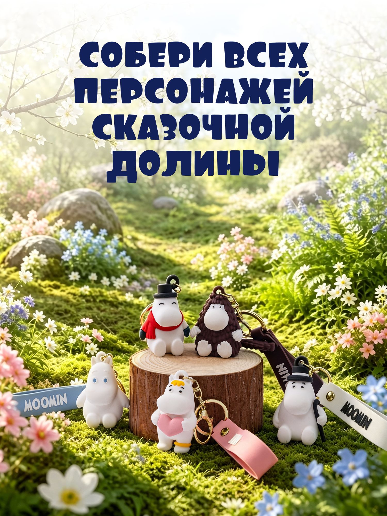 Брелок Moomin Муми с шарфом - фото 8