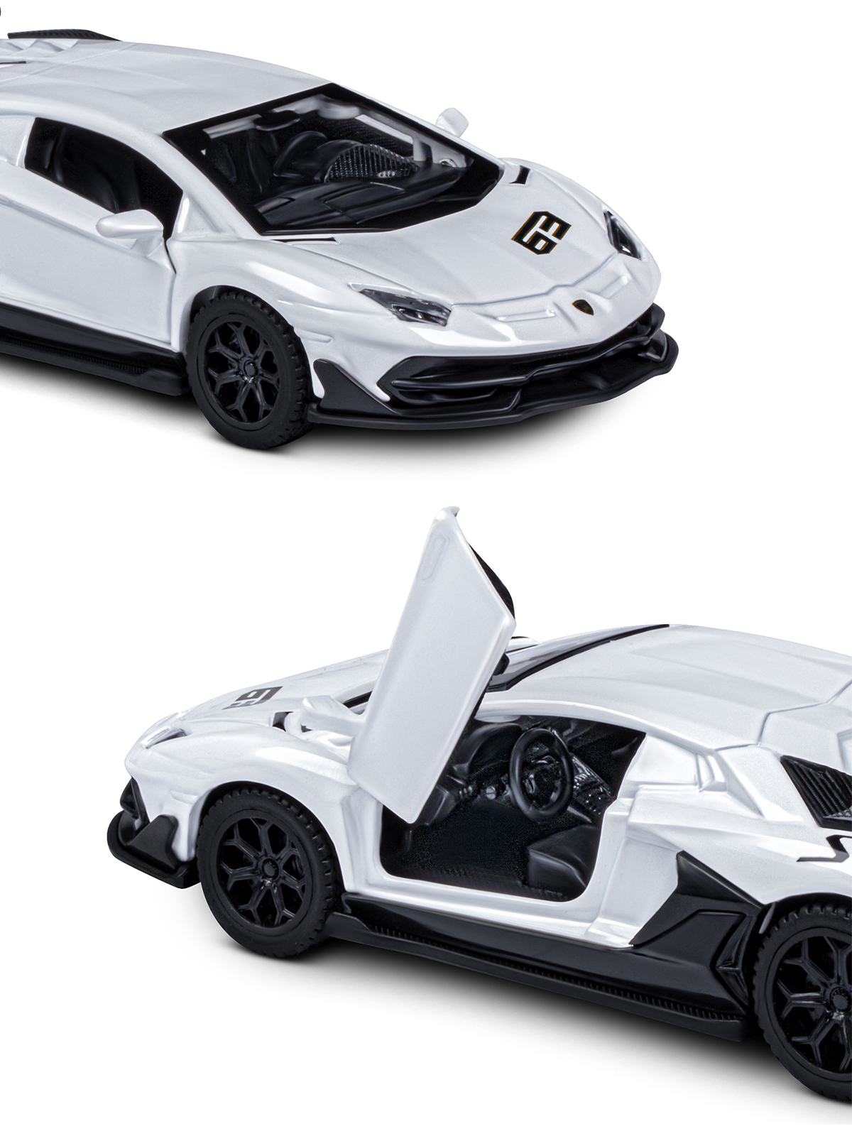 Автомобиль АВТОпанорама Lamborghini Aventador SVJ 1:43 JB1251558 - фото 8