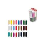 Нитки для шитья Develia армированные 40ЛШ 200 м швейный набор 24 цвета с иголками