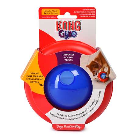 Игрушка для собак KONG Gyro под лакомства интерактивная малая PGY3E
