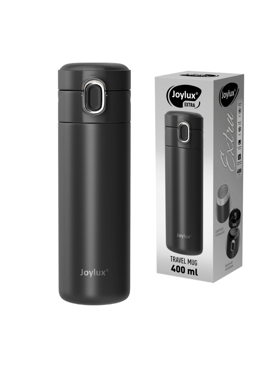 Термокружка Joylux автомобильная 400 мл термостакан для кофе и чая - фото 5
