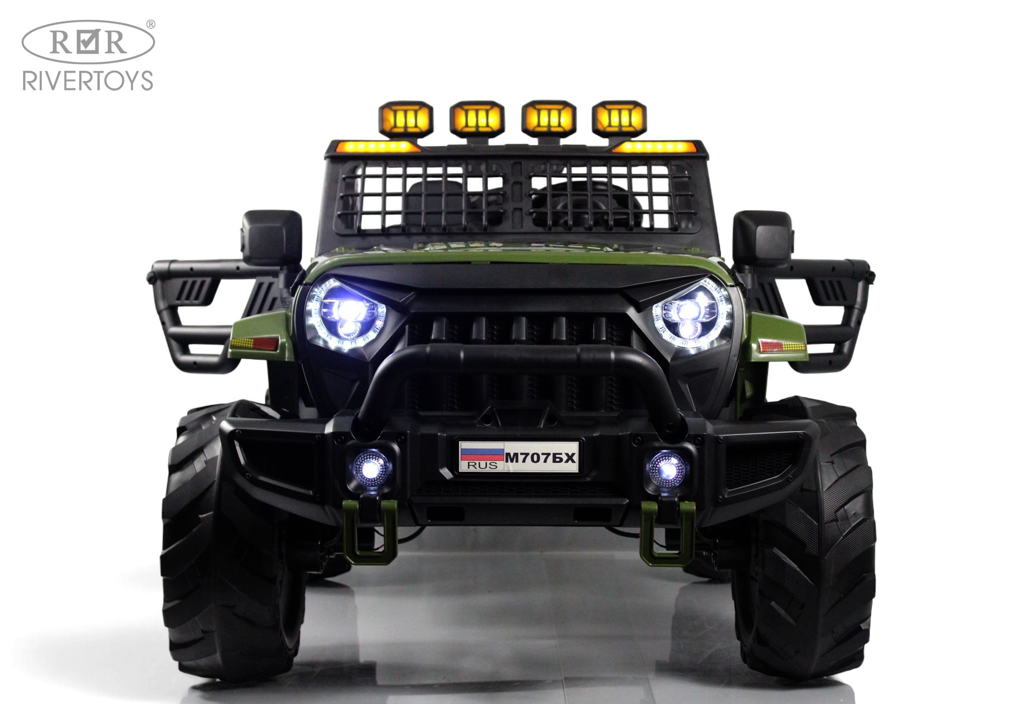 Электромобиль RIVERTOYS М707БХ Green С пультом ДУ - фото 1