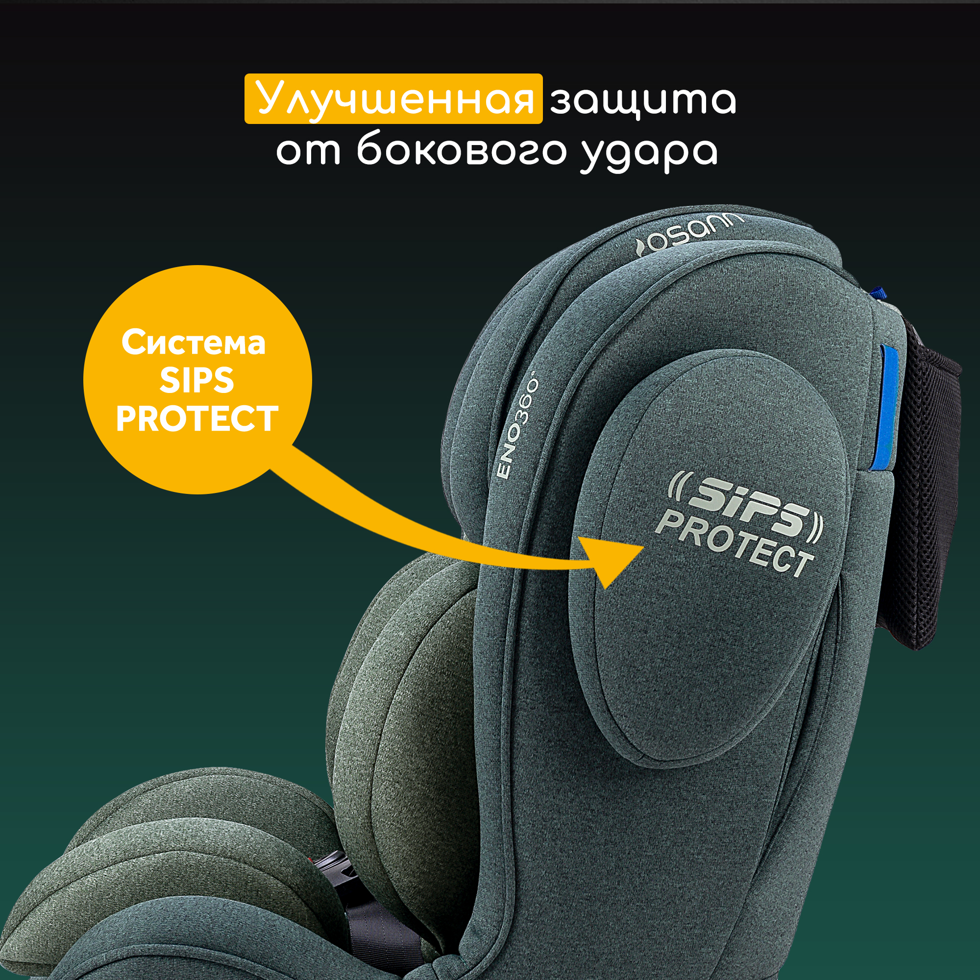 Автокресло Osann Eno Isofix 0+/1/2/3 (0-36 кг) - фото 6