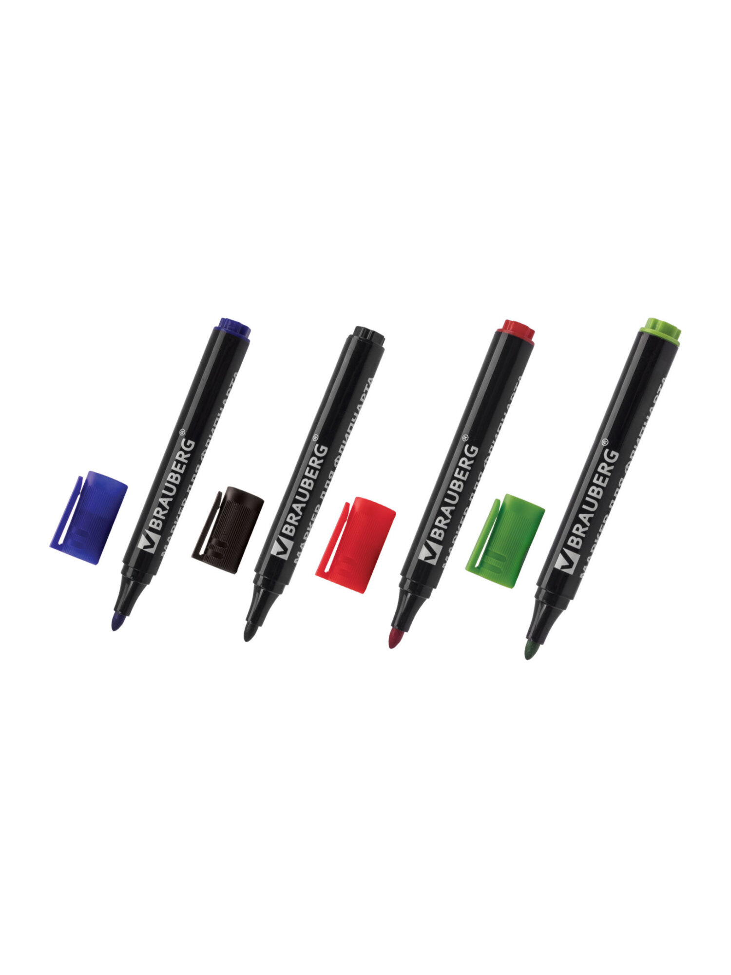 Маркеры Brauberg 4 шт. - фото 6
