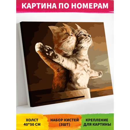 Картина по номерам Art on Canvas Кошачий Титаник в ассортименте