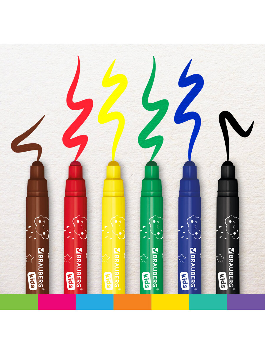 Фломастеры Brauberg 6 цв. - фото 6