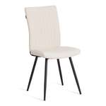 Стул TETCHAIR велюр молочный/черный 1 шт.